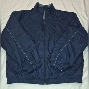 Nike Men's Dark Blue Windbreaker Jacket